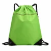 drawstring backpack w/ front zipper pocket