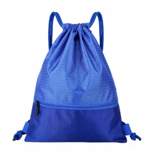 draw string backpack w/ zip pocket draw string backpack w/ zip pocket