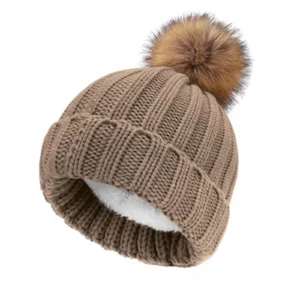 solid color knitted acrylic hat