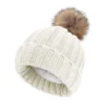 solid color knitted acrylic hat