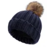 solid color knitted acrylic hat