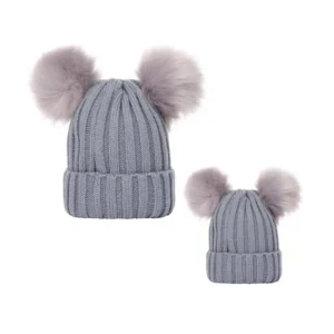 Family Matching Ribbed Knit Beanies