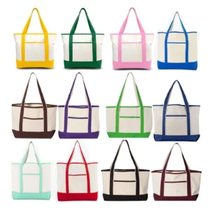 hand held canvas bag