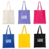 reusable large capacity cotton canvas tote bags