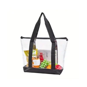 heavy duty transparent pvc tote bag