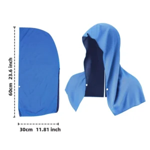 lightweight sport cooling hoodie towel