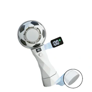 soccer design portable handheld fan w/ice pad