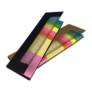 Kraft Paper Ruler & Sticky Note Set