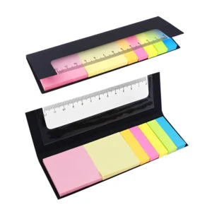 Kraft Paper Ruler & Sticky Note Set