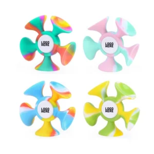 colorful silicone sucker gyroscope rotating toy dart