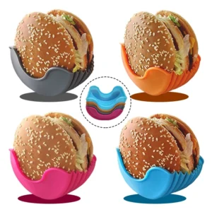 flexible silicone hamburger holder