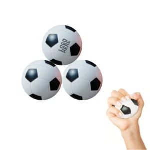 soccer shaped stress relief squeeze ball