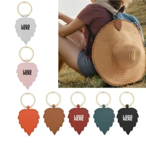 leaf shaped pu magnetic hat clip