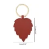 leaf shaped pu magnetic hat clip