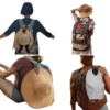 leaf shaped pu magnetic hat clip