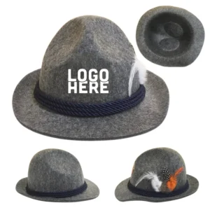 felt oktoberfest hat with feather