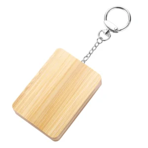 6" 1 square bamboo charging cable box