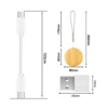 round bamboo charging cable box