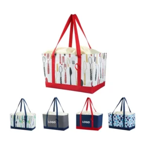 insulated reusable picnic cooler tote bag