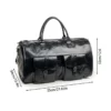 leather garment bag for travel w/porkets