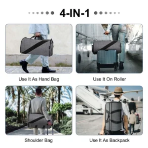4 in 1 garment bag large duffel bag