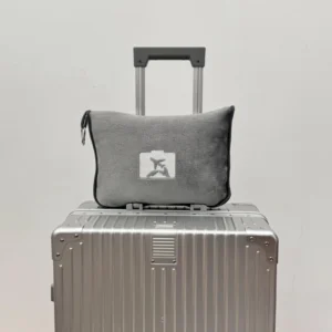 2 in 1 travel blanket for loyalty & travel themed reward programs