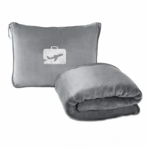 2 in 1 travel blanket for loyalty & travel themed reward programs