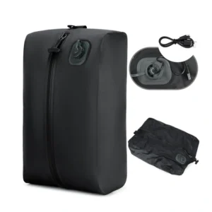 automatic vacuum compression storage bag with built in air pump