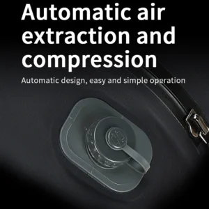 automatic vacuum compression storage bag with built in air pump