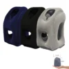 inflatable travel neck pillow with arm holes