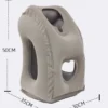 inflatable travel neck pillow with arm holes