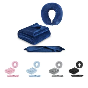 2 in 1 travel pillow & blanket