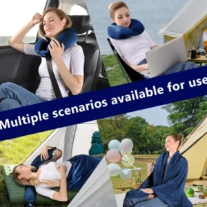 2 in 1 travel pillow & blanket
