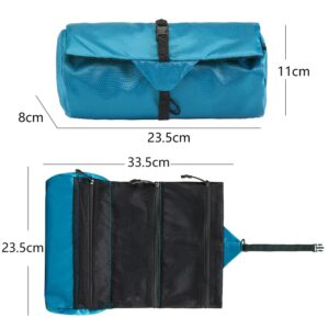 roll up travel toiletry bag with hanging hook roll up travel toiletry bag with hanging hook