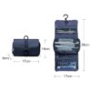 detachable travel toiletry bag with buckle