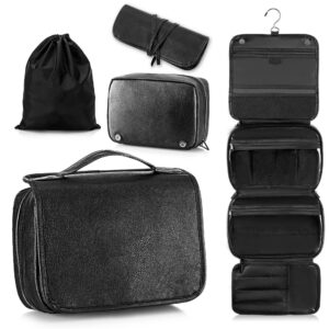 multi functional detachable leather toiletry bag