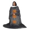 Wearable Heated Sherpa Blanket with Sleeves