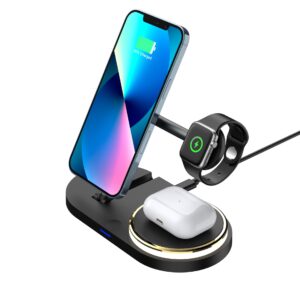 3 in 1 magnetic wireless charging station