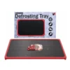 large aluminum rapid defrosting tray with silicone rim