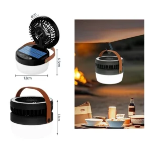 Solar Multi-Function Camping Fan & Lantern