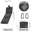 3 fold portable solar panel charger with usb output