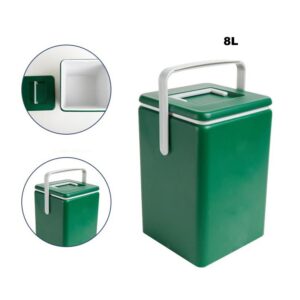 8l portable handheld insulated cooler box with sealed lid