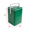 8l portable handheld insulated cooler box with sealed lid
