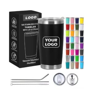 20oz car vacuum tumbler with straw