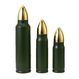 bullet shaped vacuum insulated water bottle
