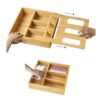 expandable bamboo kitchen drawer food storage bag organizer expandable bamboo kitchen drawer food storage bag organizer