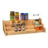 expandable 3 tier bamboo spice rack organizer