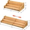 expandable 3 tier bamboo spice rack organizer