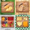 foldable acacia wood double sided charcuterie & cutting board foldable acacia wood double sided charcuterie & cutting board