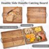 foldable acacia wood double sided charcuterie & cutting board foldable acacia wood double sided charcuterie & cutting board